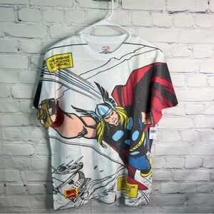 Disney Marvel Thor Comic Shirt Small NWT